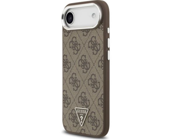 Case Guess 4G Triangle Logo MagSafe Aizsargapvalks priekš iPhone Air / brūns Neoriģinālie Maciņi