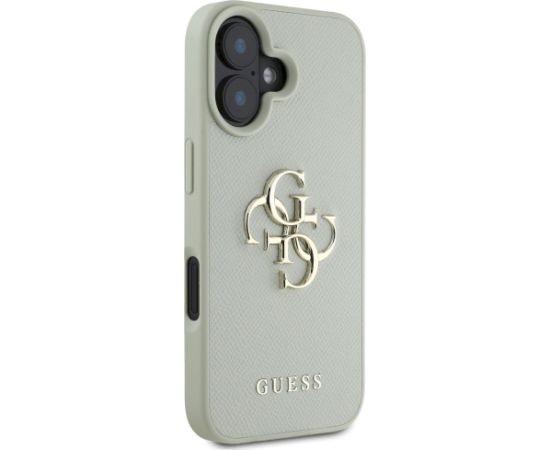 Guess Grained Big 4G Logo Small Classic Logo Case Aizsargapvalks priekš iPhone 16 / zaļš Neoriģinālie Maciņi
