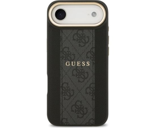 Guess 4G Stripe MagSafe Aizsargapvalks priekš iPhone 17 Air / melns Neoriģinālie Maciņi