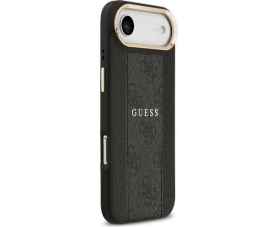 Guess 4G Stripe MagSafe Aizsargapvalks priekš iPhone 17 Air / melns Neoriģinālie Maciņi