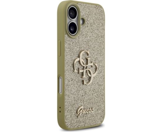 Case Guess Fixed Glitter Big 4G Aizsargapvalks priekš iPhone 17 / zelta Neoriģinālie Maciņi
