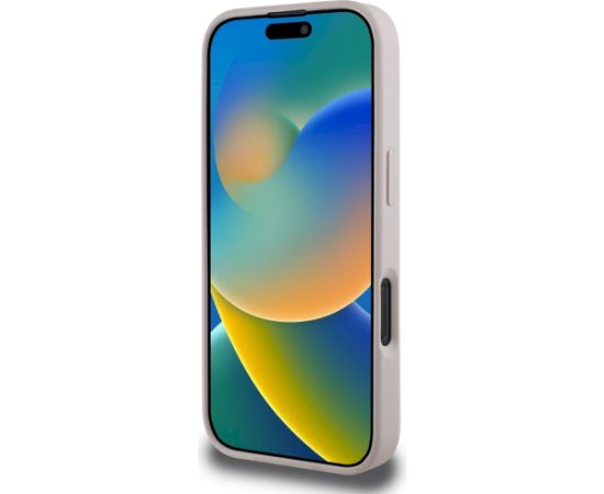 Case Guess 4G Circle Classic Logo MagSafe Aizsargapvalks priekš iPhone 16 Pro / rozā Neoriģinālie Maciņi