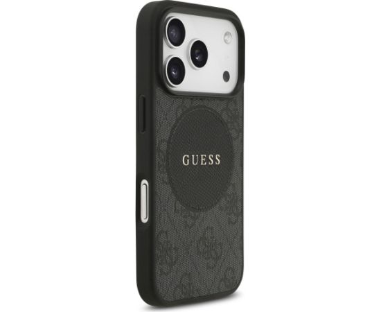 Guess 4G Circle Classic Logo MagSafe Aizsargapvalks priekš iPhone 17 Pro / melns Neoriģinālie Maciņi