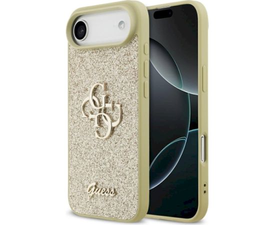 Case Guess Fixed Glitter Big 4G Aizsargapvalks priekš iPhone Air / zelta Neoriģinālie Maciņi
