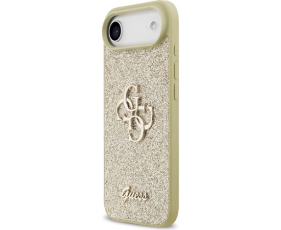 Case Guess Fixed Glitter Big 4G Aizsargapvalks priekš iPhone Air / zelta Neoriģinālie Maciņi