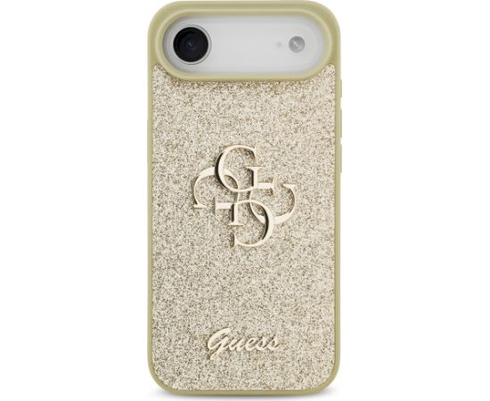 Case Guess Fixed Glitter Big 4G Aizsargapvalks priekš iPhone Air / zelta Neoriģinālie Maciņi