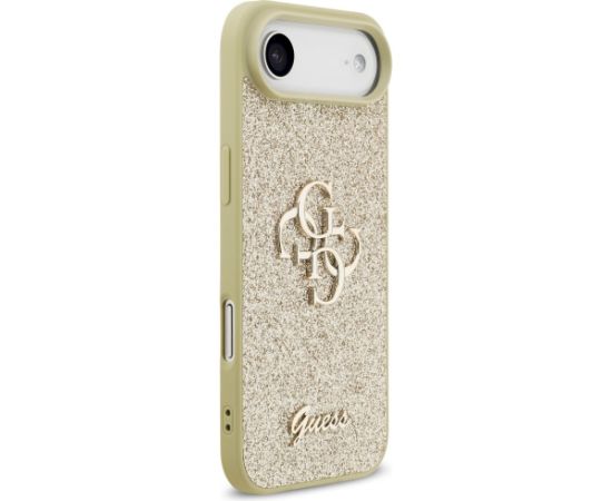 Case Guess Fixed Glitter Big 4G Aizsargapvalks priekš iPhone Air / zelta Neoriģinālie Maciņi
