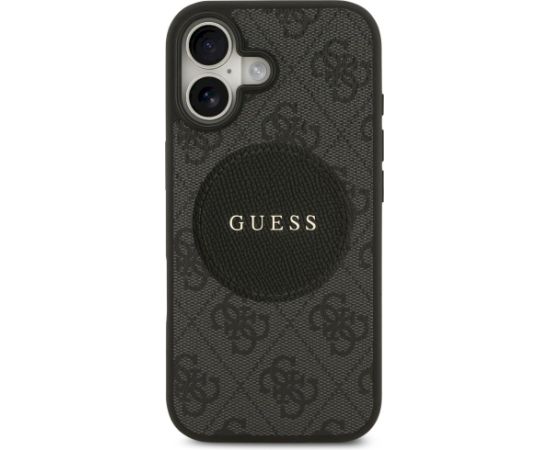 Guess 4G Circle Classic Logo MagSafe Case Aizsargapvalks priekš iPhone 17 / melns Neoriģinālie Maciņi