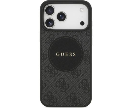 Guess 4G Circle Classic Logo MagSafe Aizsargapvalks priekš iPhone 17 Pro Max / melns Neoriģinālie Maciņi