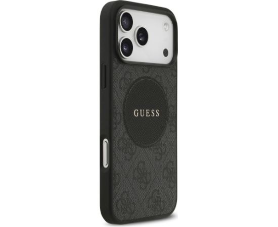 Guess 4G Circle Classic Logo MagSafe Aizsargapvalks priekš iPhone 17 Pro Max / melns Neoriģinālie Maciņi