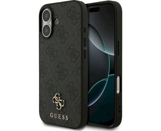 Guess 4G Small Classic Logo MagSafe Aizsargapvalks priekš iPhone 17 / melns Neoriģinālie Maciņi