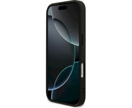 Guess 4G Small Classic Logo MagSafe Aizsargapvalks priekš iPhone 17 / melns Neoriģinālie Maciņi
