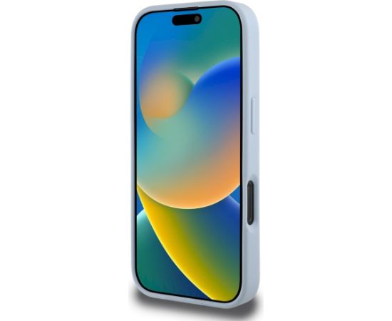 Case Guess Grained Big 4G Logo Small Classic Logo Aizsargapvalks priekš iPhone 16 Pro / zils Neoriģinālie Maciņi