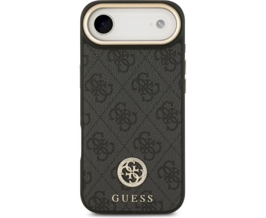 Guess 4G Strass Logo & Big Strap Metal Buttons MagSafe Aizsargapvalks priekš iPhone Air / melns Neoriģinālie Maciņi