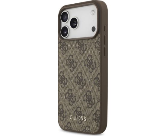 Guess 4G Classic Case Aizsargapvalks priekš iPhone 17 Pro Max / brūns Neoriģinālie Maciņi