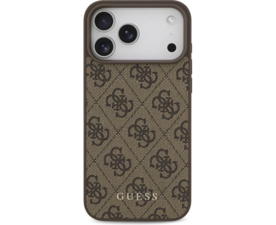 Guess 4G Classic Case Aizsargapvalks priekš iPhone 17 Pro Max / brūns Neoriģinālie Maciņi