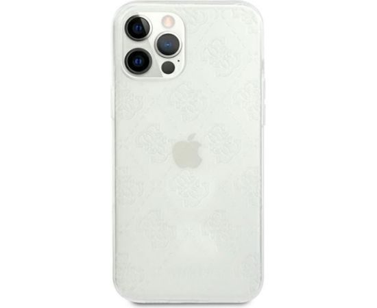 Guess GUHCP12M3D4GTR Hardcase 4G 3D Pattern Collection Aizsargapvalks priekš iPhone 12/12 Pro 6,1" / caurspīdīgs Neoriģinālie Maciņi