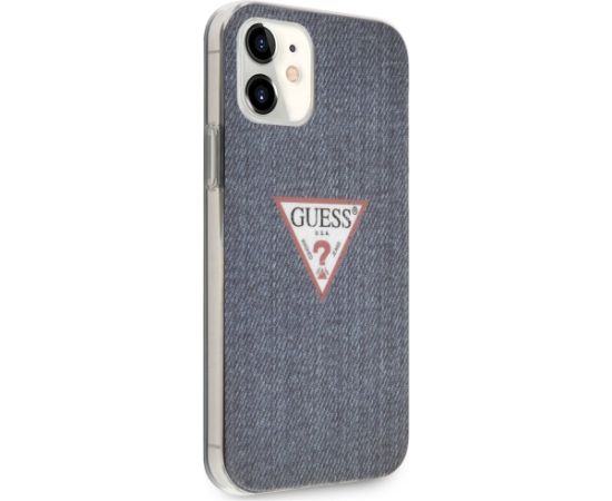 Guess GUHCP12SPCUJULDB Jeans Collection Aizsargapvalks priekš iPhone 12 mini 5,4" / tumši zils Neoriģinālie Maciņi