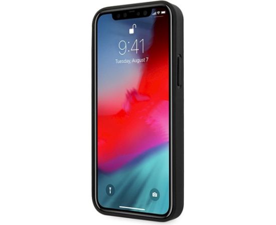 Guess GUHCP12LVSATMLRE Hardcase Saffiano Aizsargapvalks priekš iPhone 12 Pro Max 6,7" / sarkans Neoriģinālie Maciņi