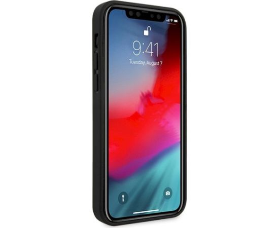 Guess GUHCP12LVSATMLRE Hardcase Saffiano Aizsargapvalks priekš iPhone 12 Pro Max 6,7" / sarkans Neoriģinālie Maciņi
