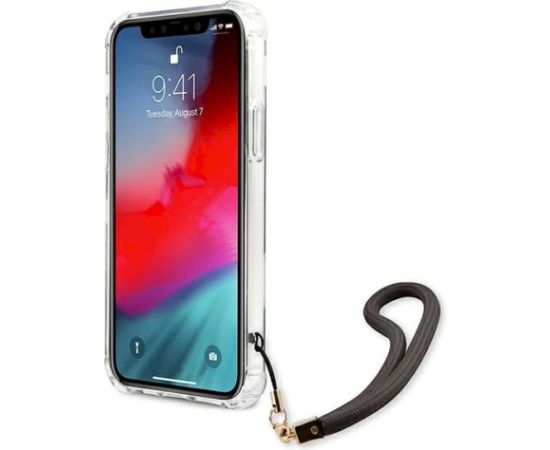 Guess GUHCP12MKSMAGR Marble Collection Aizsargapvalks priekš iPhone 12/12 Pro 6,1" / pelēks Neoriģinālie Maciņi