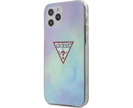 Guess GUHCP12MPCUMCGC02 Hardcase Tie & Die Collection Aizsargapvalks priekš iPhone 12/12 Pro 6,1" / zils Neoriģinālie Maciņi