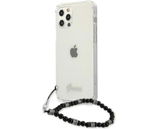 Guess GUHCP12MKPSBK Aizsargapvalks priekš iPhone 12/12 Pro 6,1" / Black Pearl Neoriģinālie Maciņi