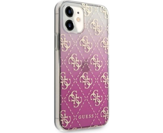 Guess GUHCP12SPCU4GGPI Hardcase 4G Gradient Aizsargapvalks priekš iPhone 12 mini 5,4" / rozā Neoriģinālie Maciņi