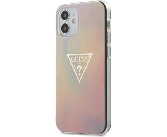 Guess GUHCP12SPCUMCGG01 Tie & Die Collection Aizsargapvalks priekš iPhone 12 mini 5,4" / rozā Neoriģinālie Maciņi