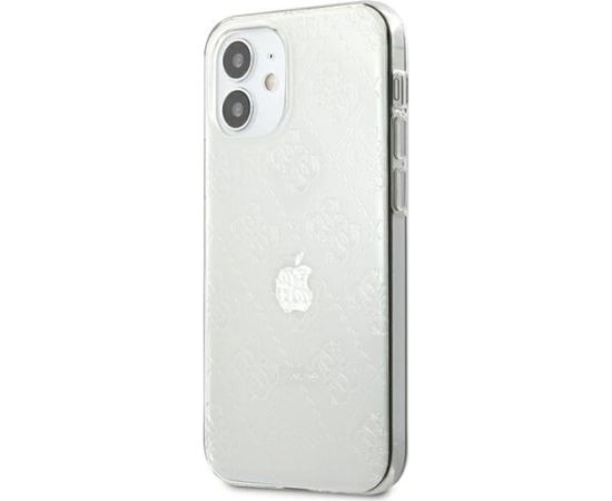 Guess GUHCP12S3D4GTR 4G 3D Pattern Collection Aizsargapvalks priekš iPhone 12 mini 5,4" / caurspīdīgs Neoriģinālie Maciņi
