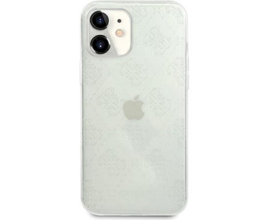Guess GUHCP12S3D4GTR 4G 3D Pattern Collection Aizsargapvalks priekš iPhone 12 mini 5,4" / caurspīdīgs Neoriģinālie Maciņi