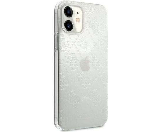 Guess GUHCP12S3D4GTR 4G 3D Pattern Collection Aizsargapvalks priekš iPhone 12 mini 5,4" / caurspīdīgs Neoriģinālie Maciņi