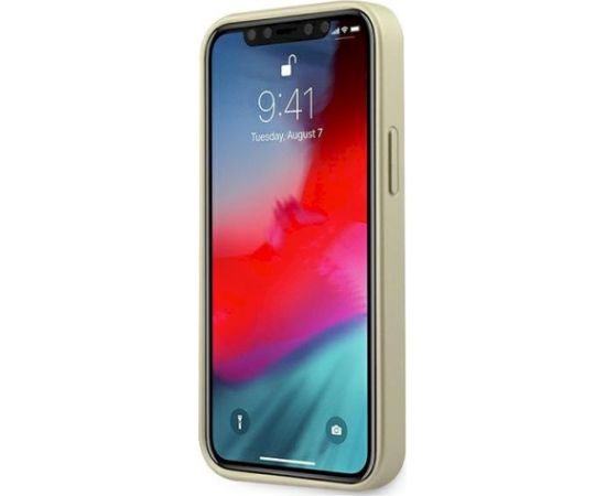 Guess GUHCP12SIGLGO Aizsargapvalks priekš iPhone 12 mini 5,4" / zelta Neoriģinālie Maciņi