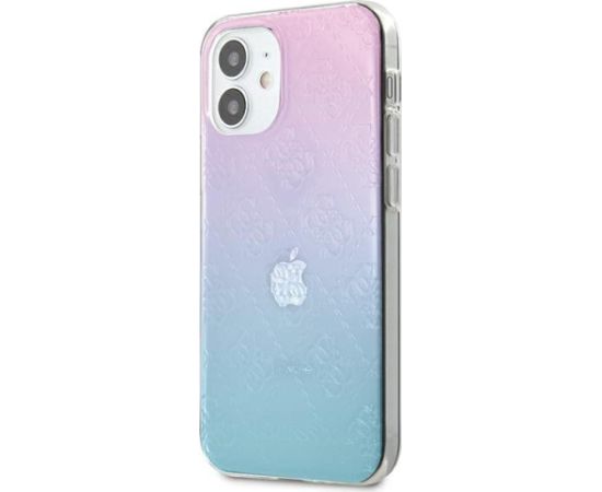 Guess GUHCP12S3D4GGBP Hardcase 4G 3D Pattern Collection Aizsargapvalks priekš iPhone 12 mini 5,4" / zils&rozā Neoriģinālie Maciņi