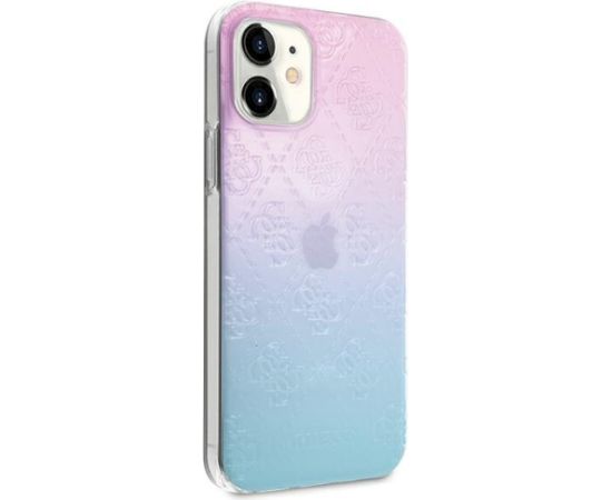 Guess GUHCP12S3D4GGBP Hardcase 4G 3D Pattern Collection Aizsargapvalks priekš iPhone 12 mini 5,4" / zils&rozā Neoriģinālie Maciņi