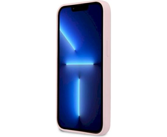 Guess GUHCP13SSLTGU Silicone Triangle Hardcase Aizsargapvalks priekš iPhone 13 mini 5,4" / violets Neoriģinālie Maciņi