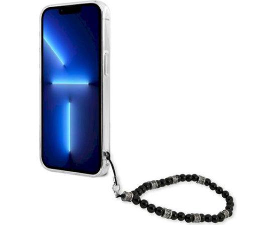 Guess GUHCP13XKPSBK Aizsargapvalks priekš iPhone 13 Pro Max 6.7" / Transparent Black Pearl Neoriģinālie Maciņi