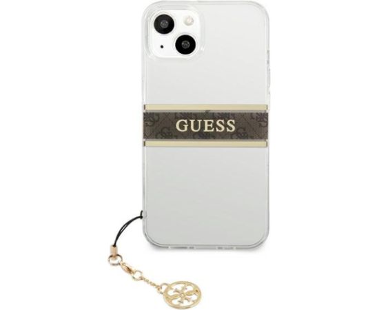 Guess GUHCP13SKB4GBR Aizsargapvalks priekš iPhone 13 mini 5,4" / brūns Neoriģinālie Maciņi