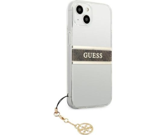 Guess GUHCP13SKB4GBR Aizsargapvalks priekš iPhone 13 mini 5,4" / brūns Neoriģinālie Maciņi