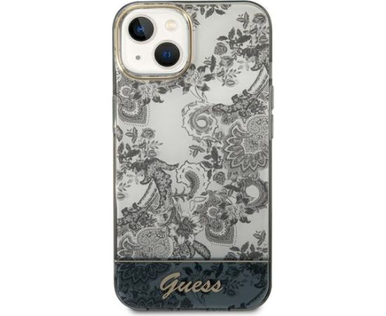 Guess GUHCP14MHGPLHG Porcelain Collection Aizsargapvalks priekš iPhone 14 Plus / 15 Plus 6.7" / pelēks Neoriģinālie Maciņi