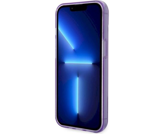 Guess GUHCP14MHGCOU Hardcase Translucent Aizsargapvalks priekš iPhone 14 Plus/15 Plus 6.7" / violets Neoriģinālie Maciņi