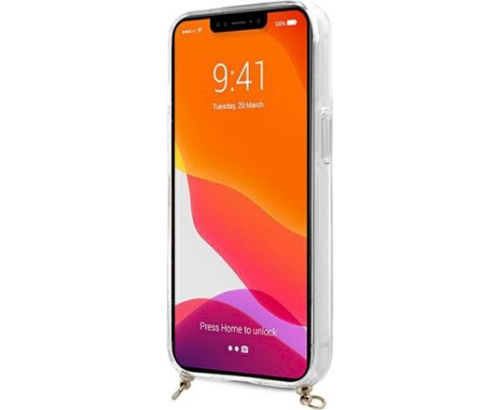 Guess GUHCP13SKC4GBGO Aizsargapvalks priekš iPhone 13 mini 5,4" transparent hardcase 4G / brūns Neoriģinālie Maciņi