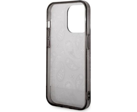 Guess GUHCP14LHGBNHK Aizsargapvalks priekš iPhone 14 Pro 6,1" / melns Bandana Paisley Neoriģinālie Maciņi