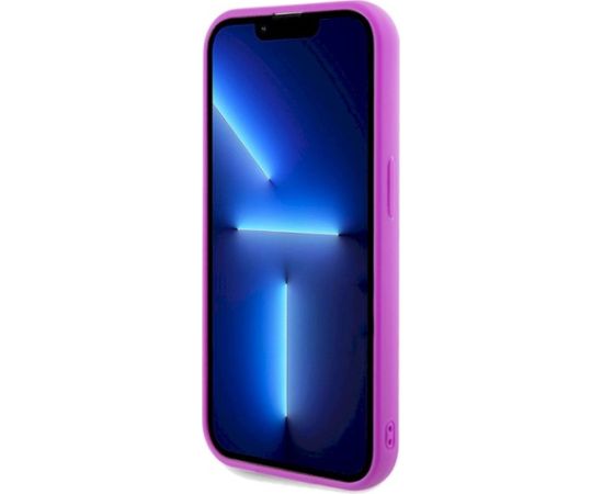 Guess GUHCP14LPMSDGSF Disco Metal Script Aizsargapvalks priekš iPhone 14 Pro 6.1" / fuksijas Neoriģinālie Maciņi