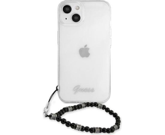 Guess GUHCP13SKPSBK Aizsargapvalks priekš iPhone 13 mini 5,4" / Transparent Black Pearl Neoriģinālie Maciņi