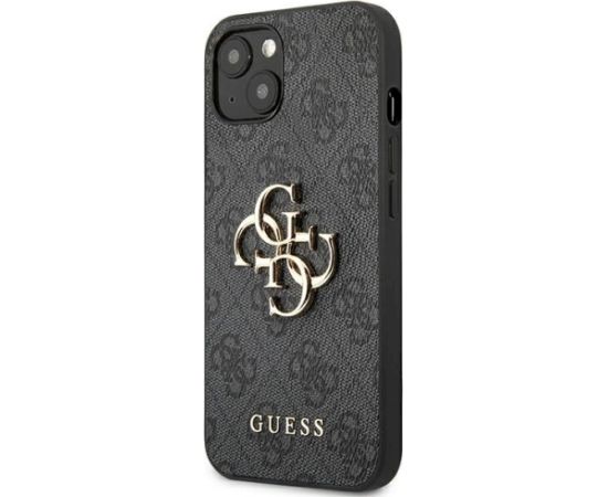 Guess GUHCP13S4GMGGR Hardcase 4G Big Metal Logo Aizsargapvalks priekš iPhone 13 mini 5,4" / pelēks Neoriģinālie Maciņi