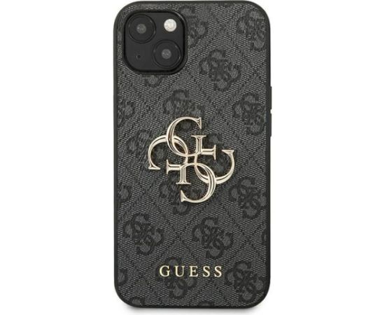 Guess GUHCP13S4GMGGR Hardcase 4G Big Metal Logo Aizsargapvalks priekš iPhone 13 mini 5,4" / pelēks Neoriģinālie Maciņi