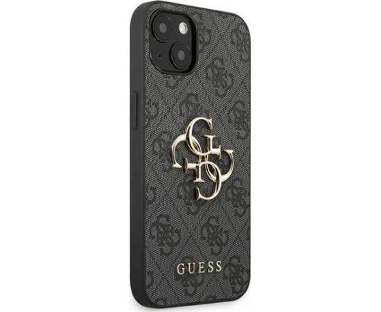 Guess GUHCP13S4GMGGR Hardcase 4G Big Metal Logo Aizsargapvalks priekš iPhone 13 mini 5,4" / pelēks Neoriģinālie Maciņi