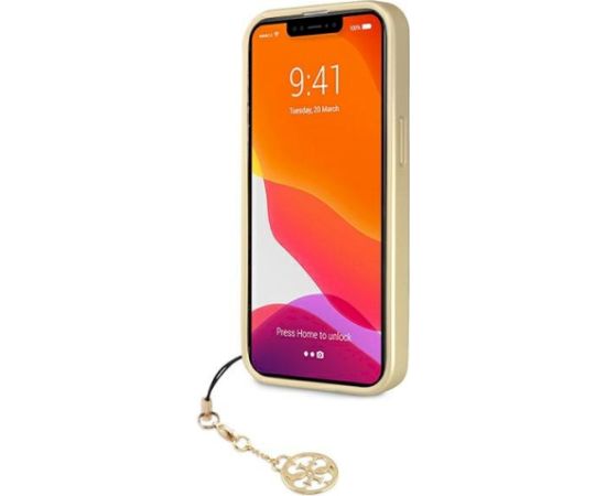 Guess GUHCP13XGF4GGR Hardcase 4G Charms Collection Aizsargapvalks priekš iPhone 13 Pro Max 6,7" / pelēks Neoriģinālie Maciņi
