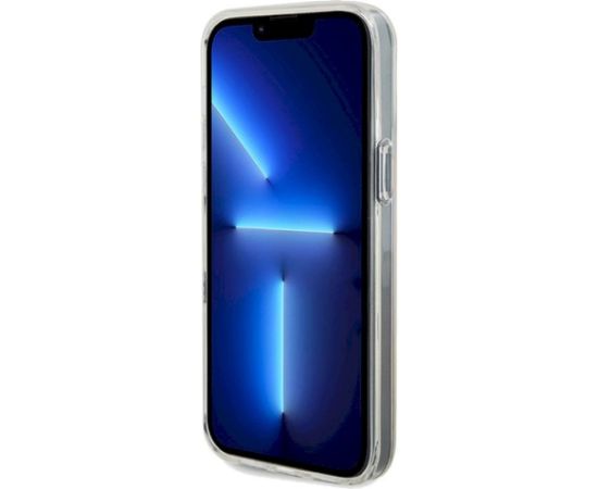 Guess GUHCP13XHDECMI Hardcase IML Faceted Mirror Disco Iridescen Aizsargapvalks priekš iPhone 13 Pro Max 6.7" Neoriģinālie Maciņi